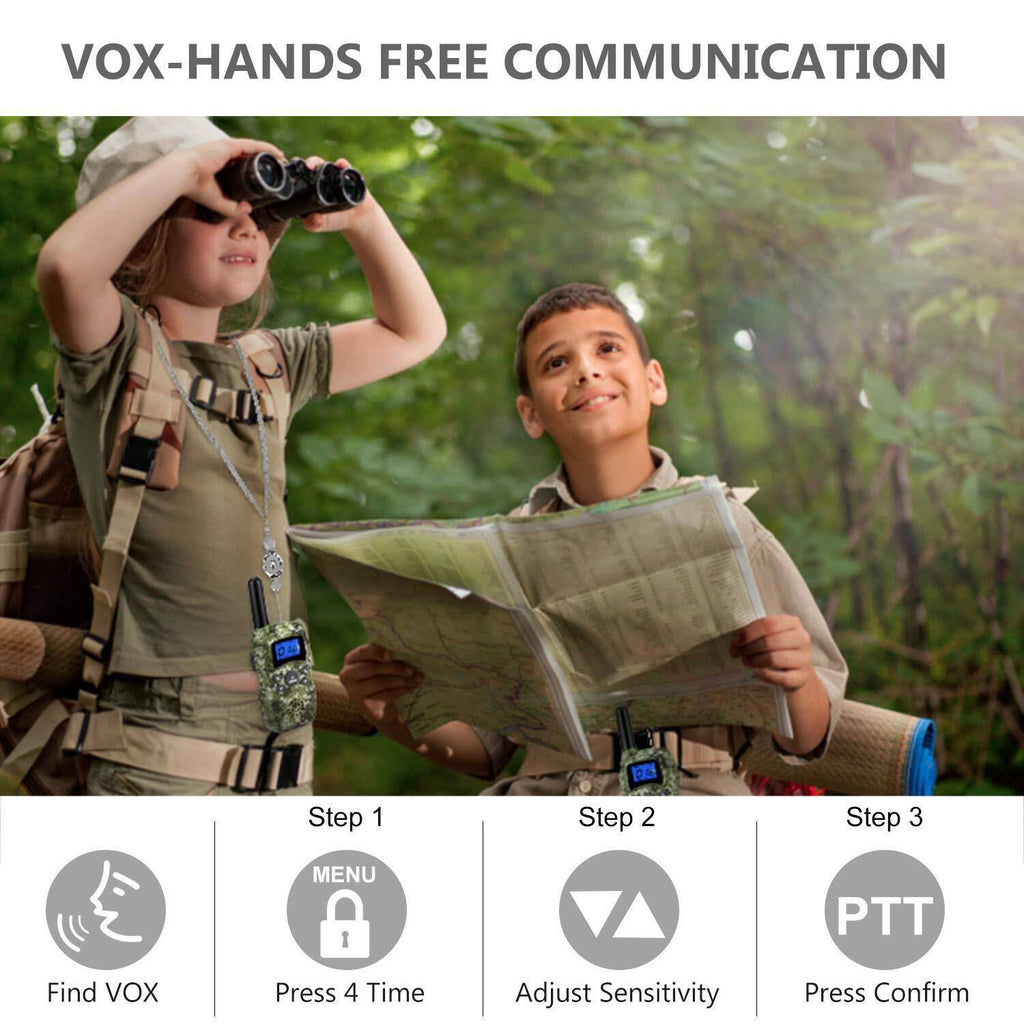 Rechargeable Walkie Talkies 3X3000mAh Battery 2 Way Radio O36524