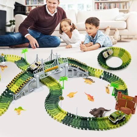 144pcs Dinosaur Track Toy Set L589