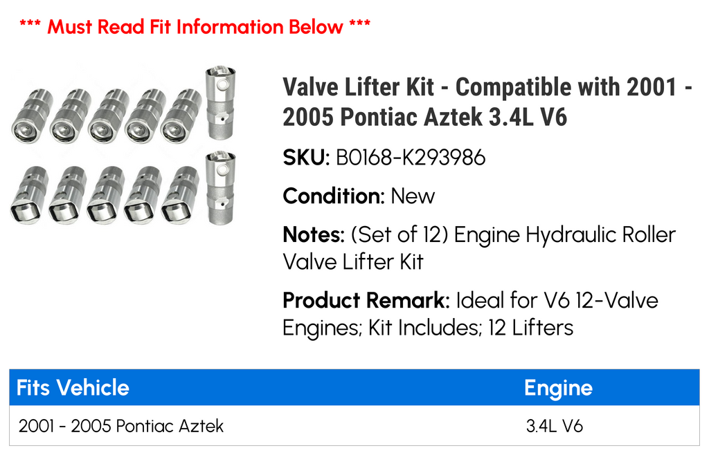Valve Lifter Kit C147252