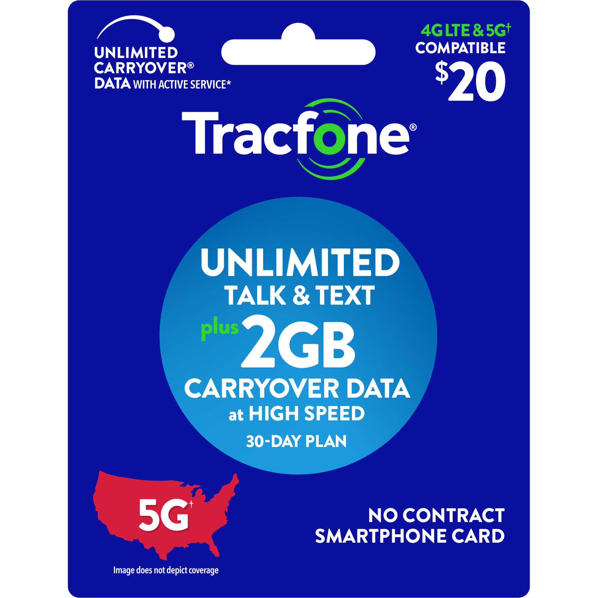 $20 Smartphone Prepaid Plan 30-Day (2GB) K652