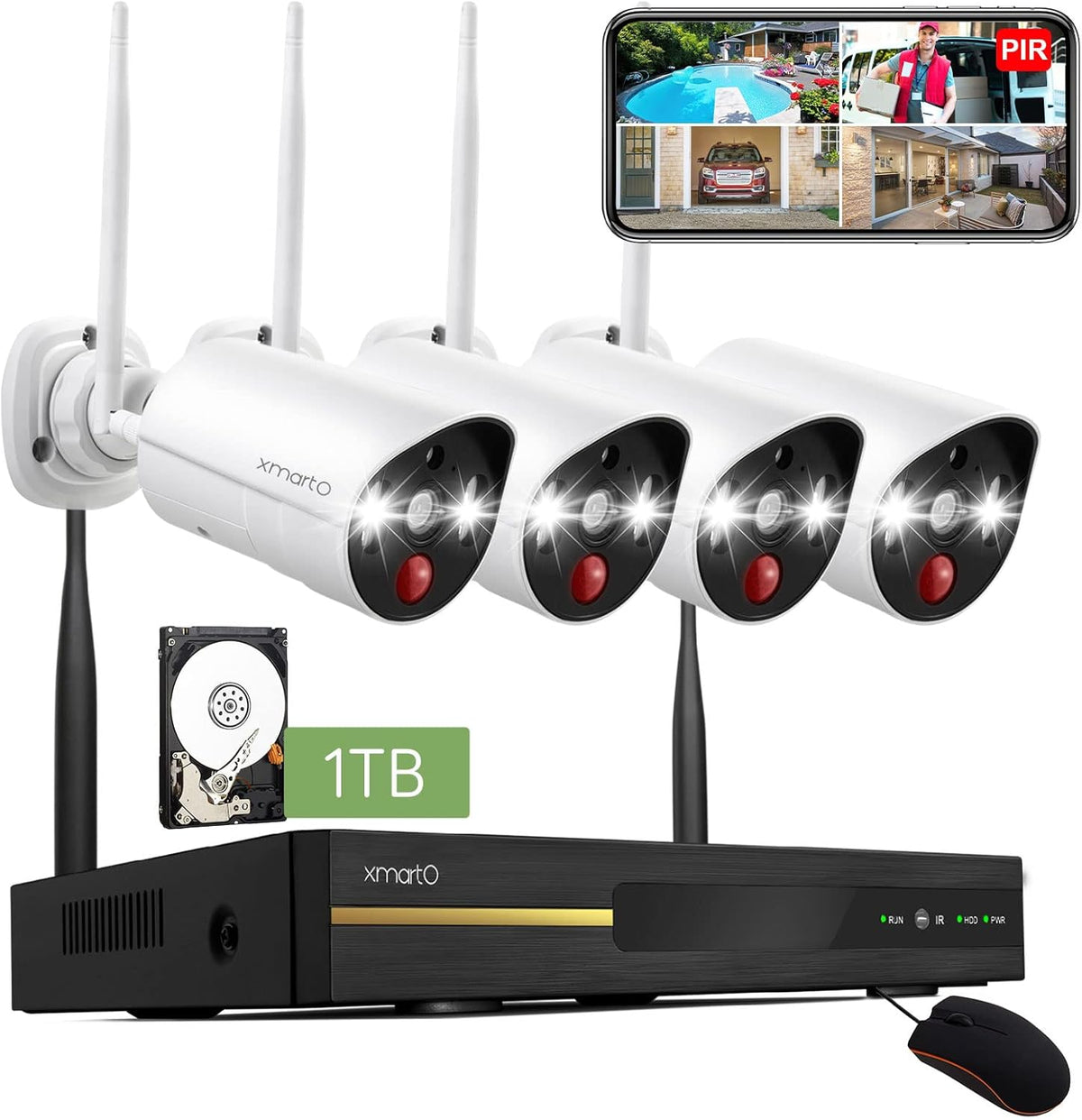 2K HD Wireless Security Camera with Color Night Vision N513