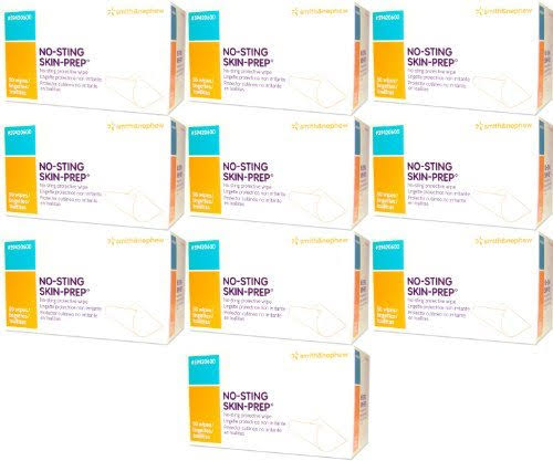 No-Sting Skin Prep Wipes 50/bx - Case of 10 V77436