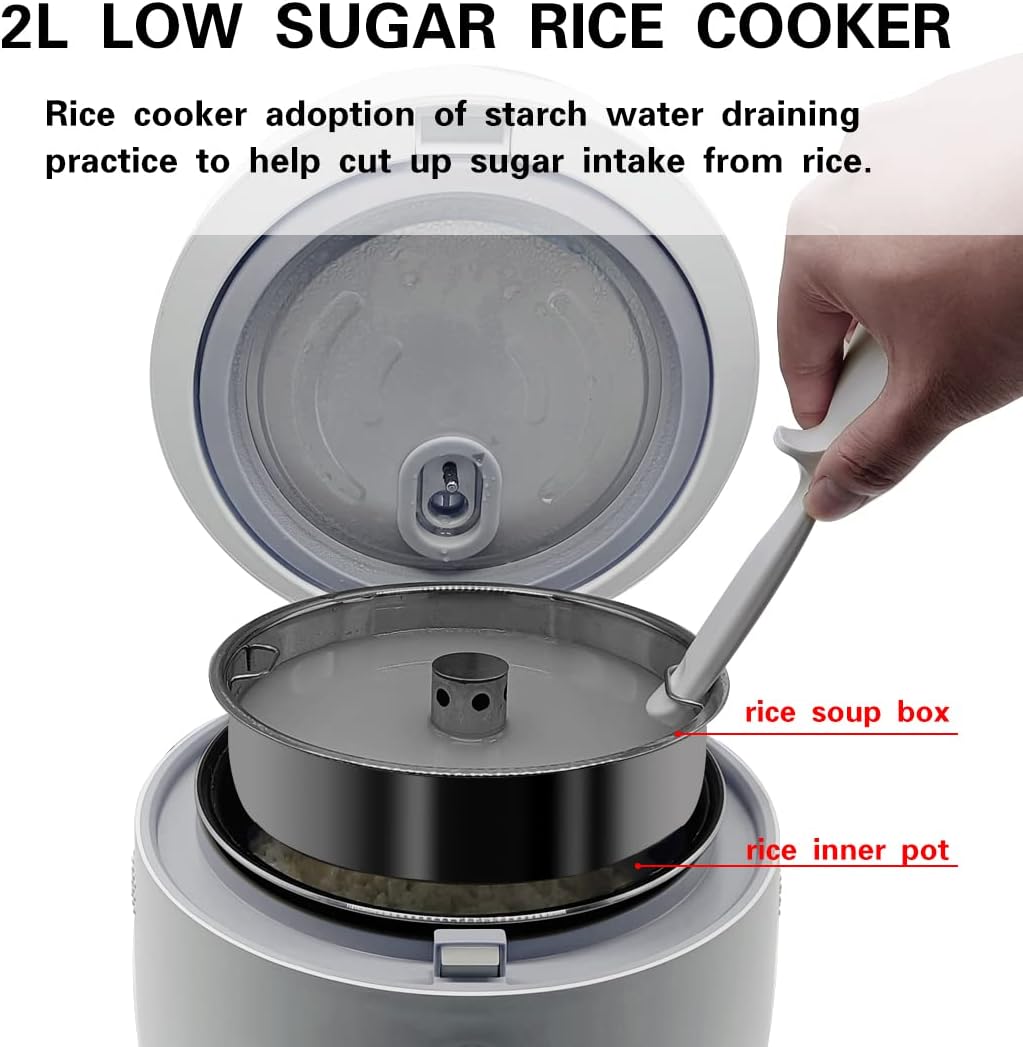 4 Cups Uncooked Digital Rice Cooker with Nonstick Inner Pot G6606