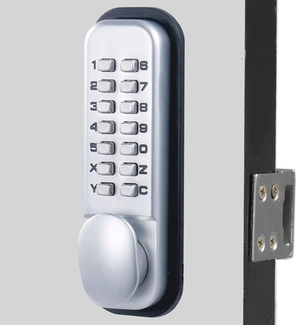 Combination Door Lock Satin Chrome Pack of 2 I647525
