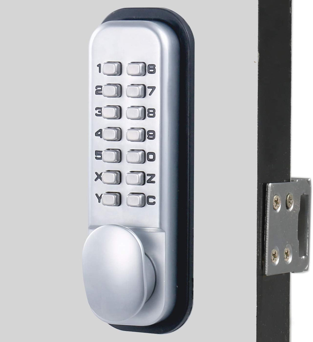 Combination Door Lock Satin Chrome Pack of 2 I647525