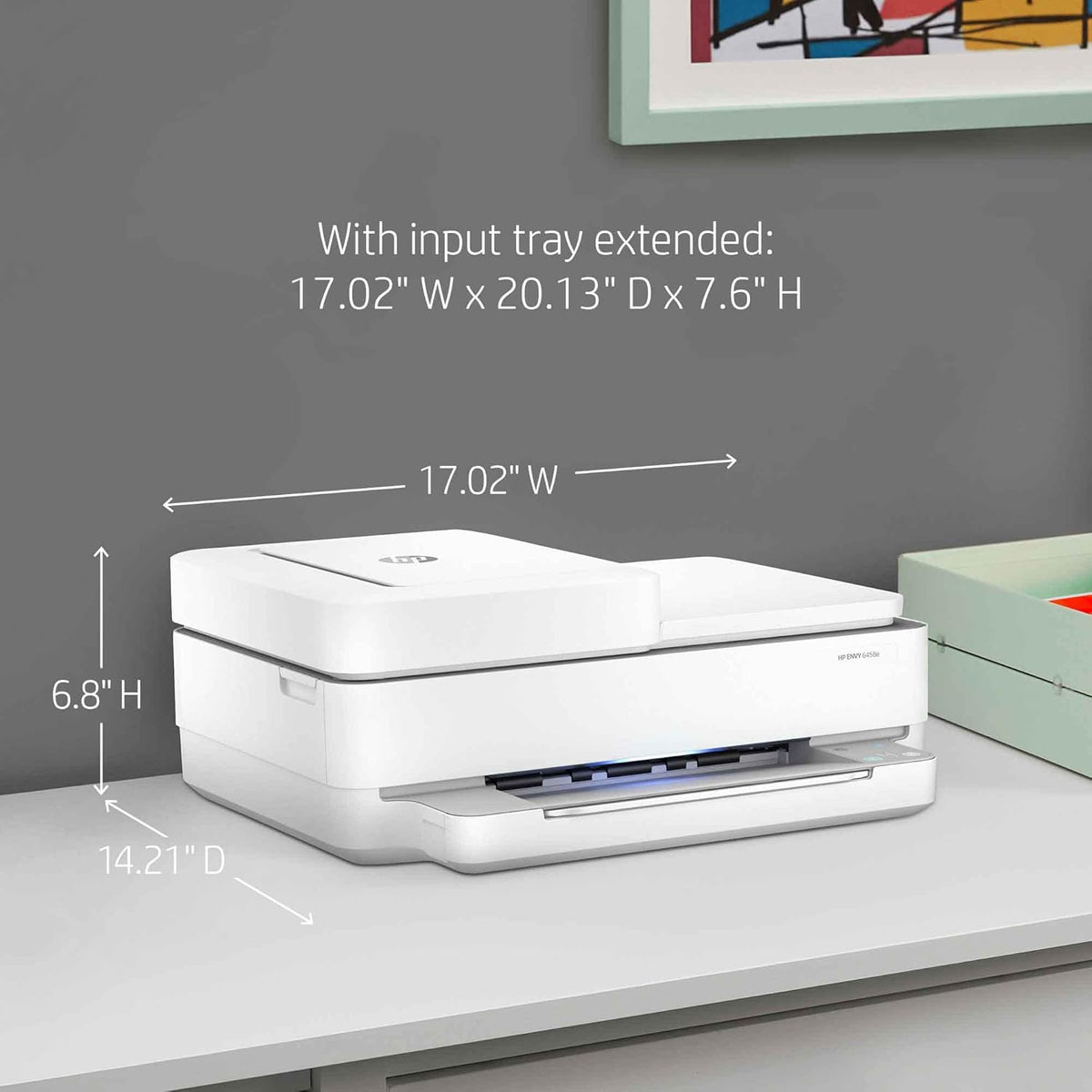 White Wireless Color Inkjet Printer N58409