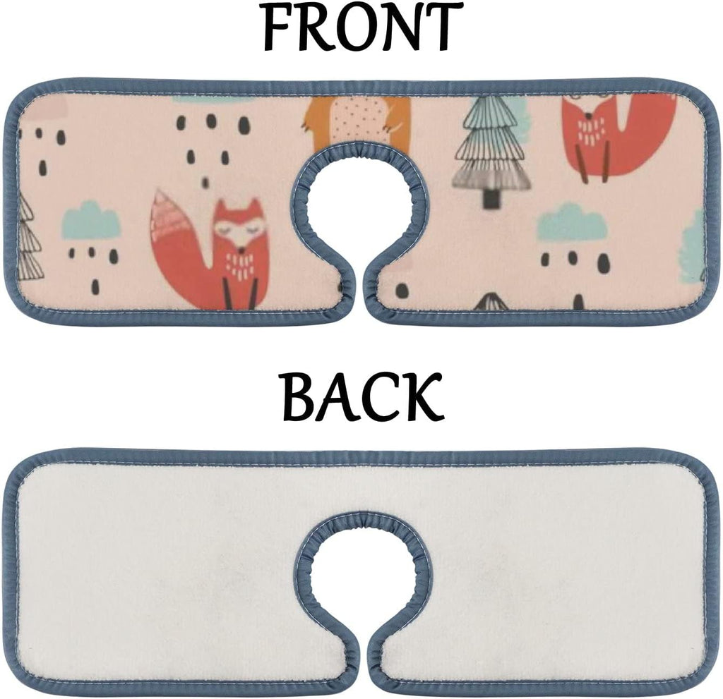 3PCS Microfiber Sink Splash Guard Drip Catcher Q681765