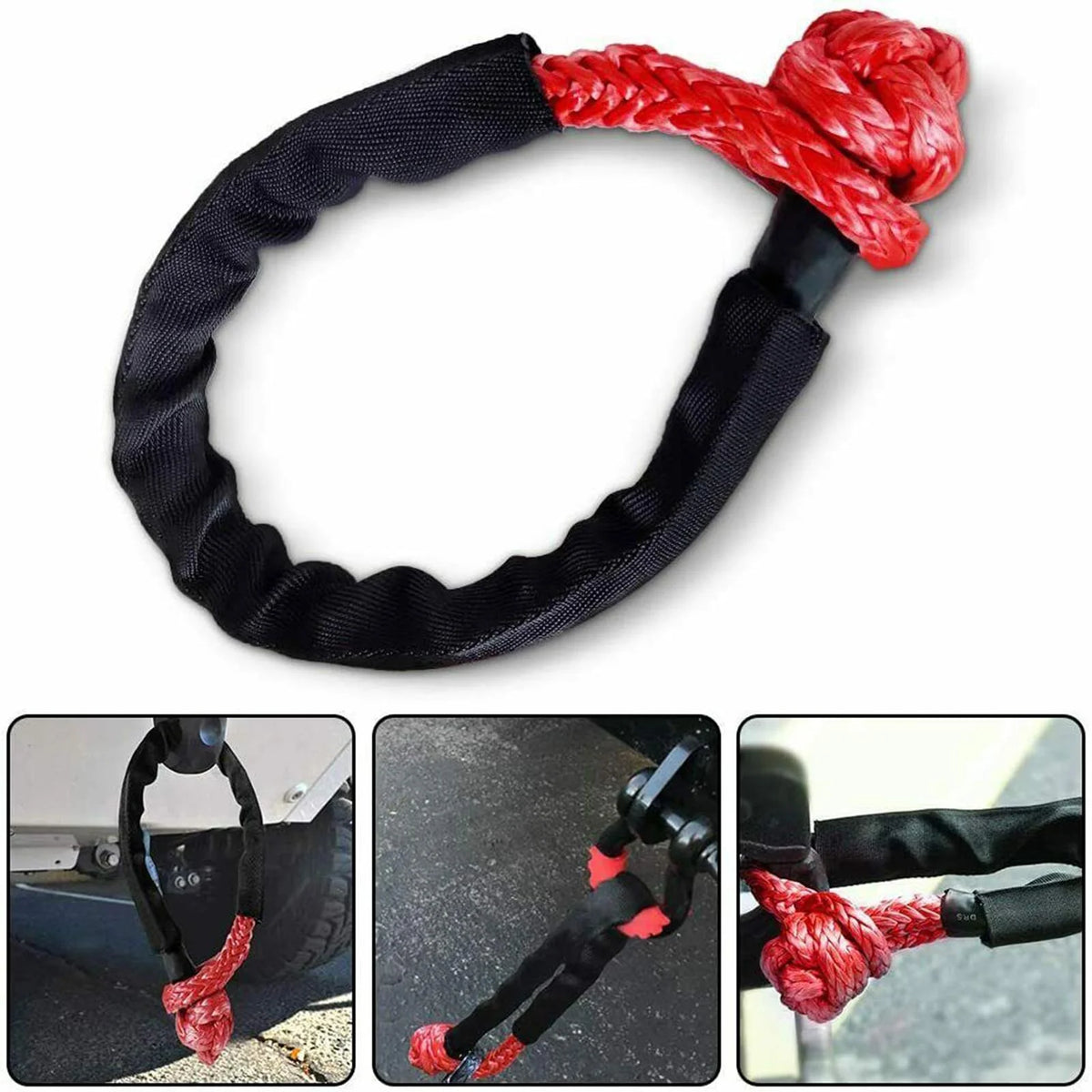 Red Soft Shackle 1/2 38000lbs Breaking Strength C505