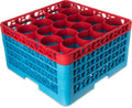20-Compartment Dishwasher Glass Rack with Color-Coded Extenders T4984
