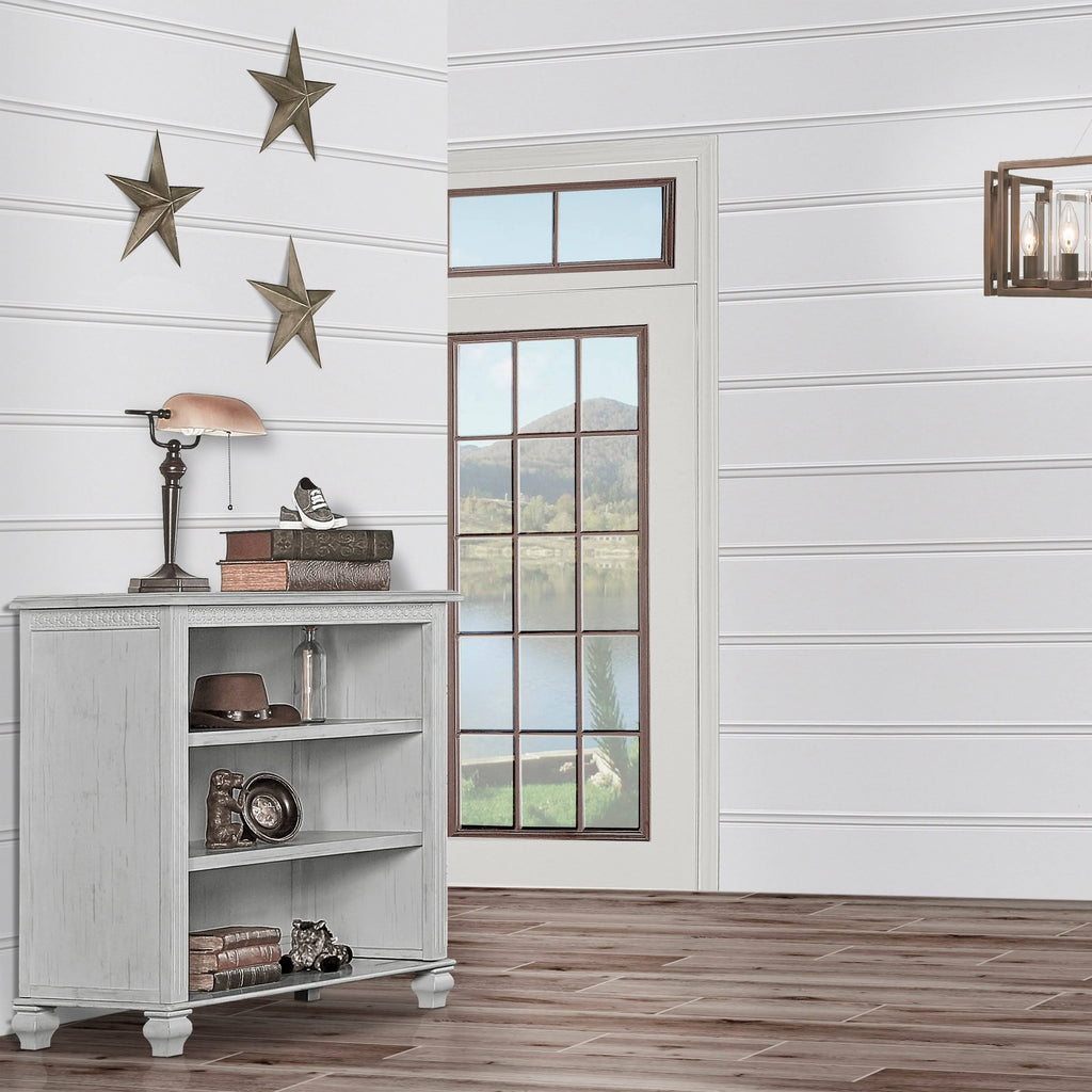 Antique Grey Mist Mini Hutch Bookcase D43192