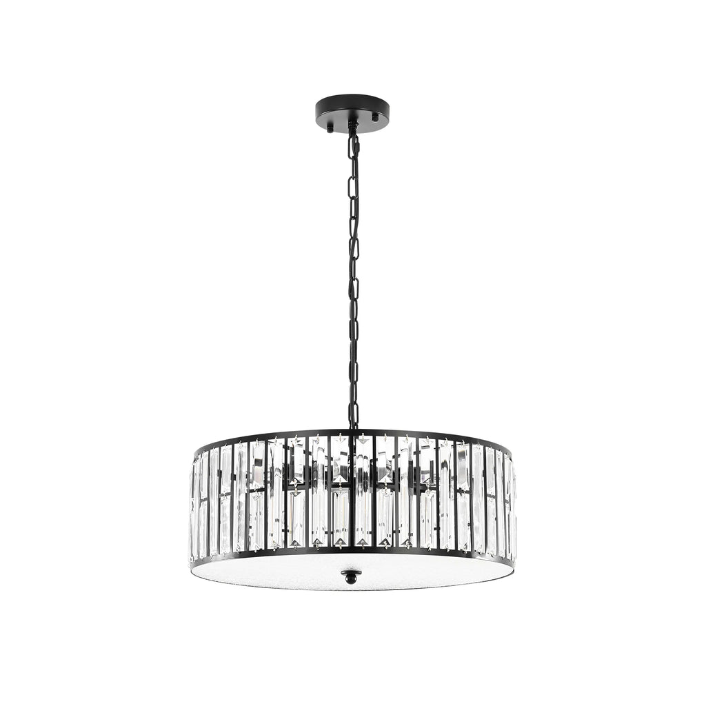 6-Light Dimmable Crystal Drum Chandelier Z508