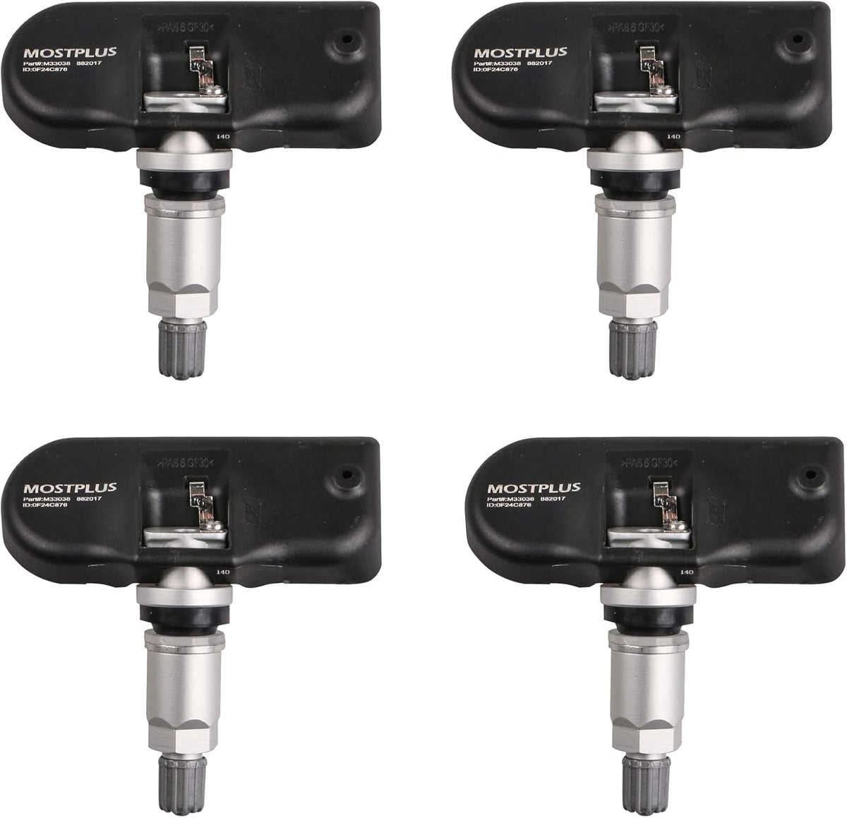 Tire Pressure Monitor Sensor TPMS 433MHz Set of 4 I63535