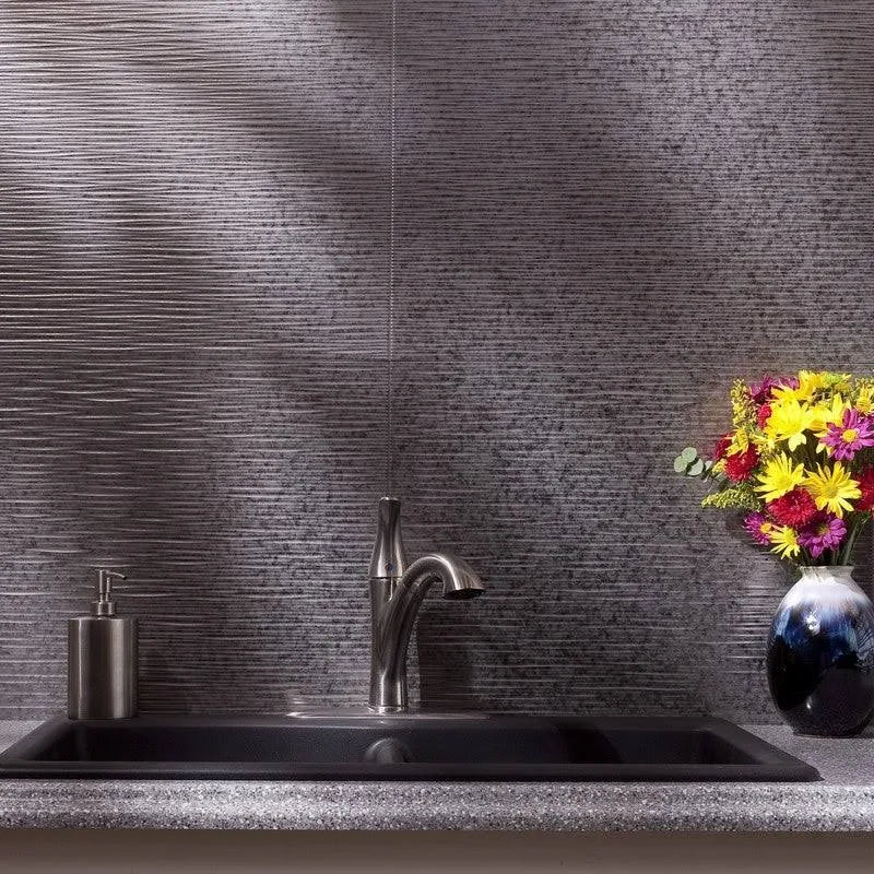 18in x 24in Galvanized Steel Backsplash Panel (5 Pack) G573974