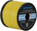 18 Gauge Silicone Wire Spool Yellow 250 ft 600V 18AWG S806243