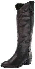 Black Wide Calf Pull On Boots U536
