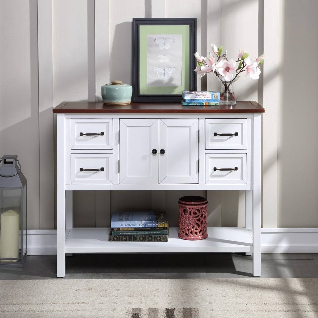 White Console Table K34226