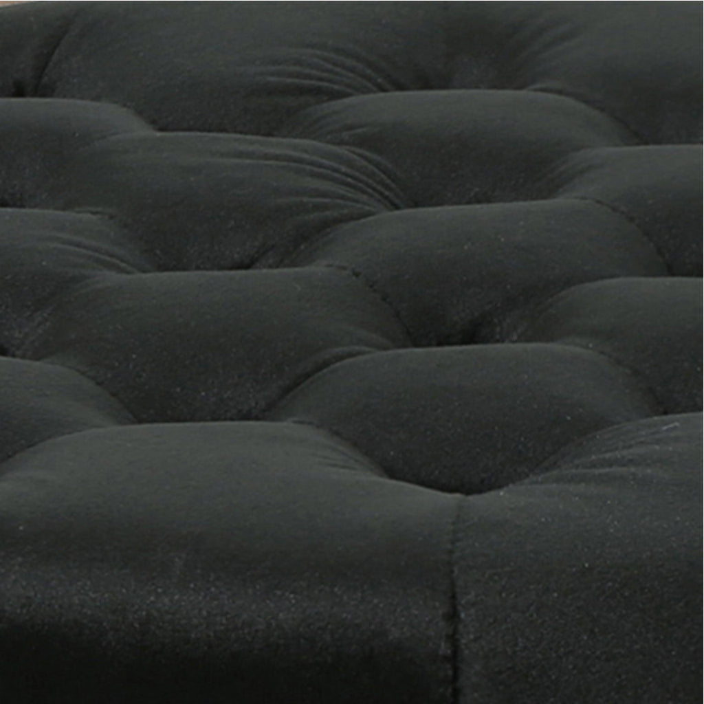 Emerald Velvet Tufted Ottoman Y22460