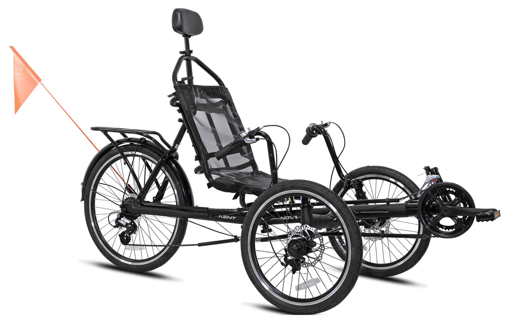 Black 24-inch Recumbent Bike K4245