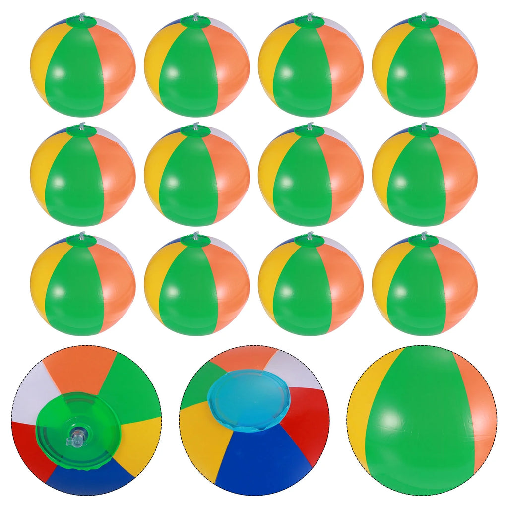 12 Pcs Inflatable Beach Balls Pool Toys B682643