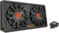 Dual 12 inches Slim Vented Powered Car Subwoofer Enclosure 2000 Watt W6671