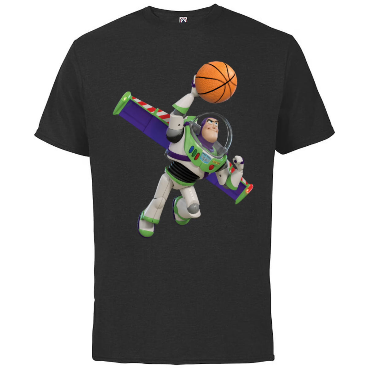 Black Cotton Basketball T-Shirt W8919
