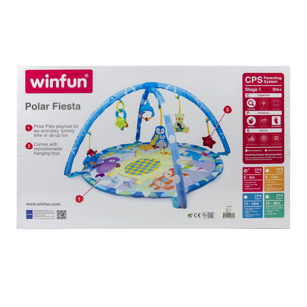 Polar Fiesta Activity Playmat with Hanging Toys E73910