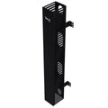 Black PVC Vertical Cable Management Panel P7416