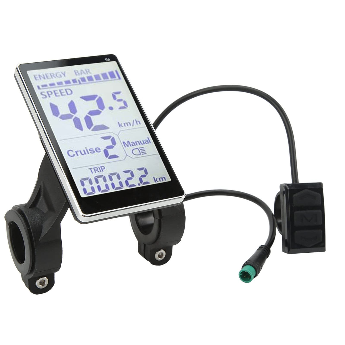 Electric Bike LCD Display, 5 Pin 24V 36V 48V 60V, Waterproof, Universal M5 Panel Screen for Electric Bikes F6803