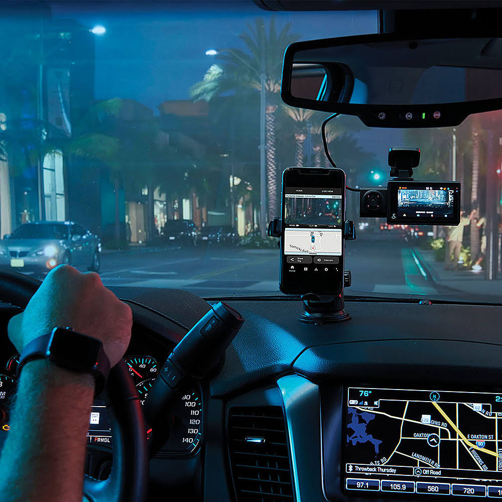 Dual-View Smart Dash Cam with Cabin-View Accessory Camera X4038
