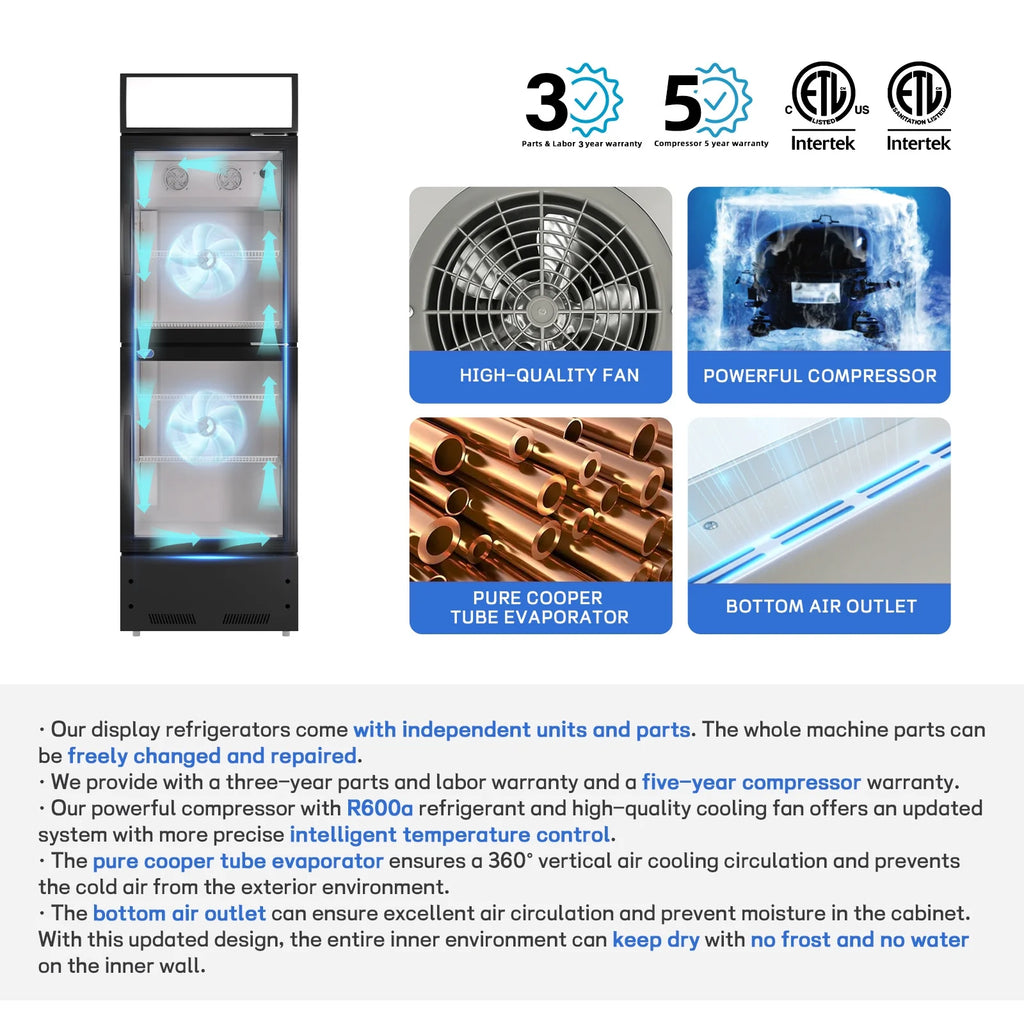 10.9 Cu.Ft Merchandising Refrigerator with Light Box X57022