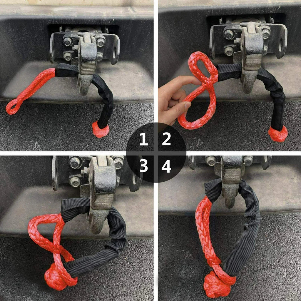 Red Soft Shackle 1/2 38000lbs Breaking Strength C505