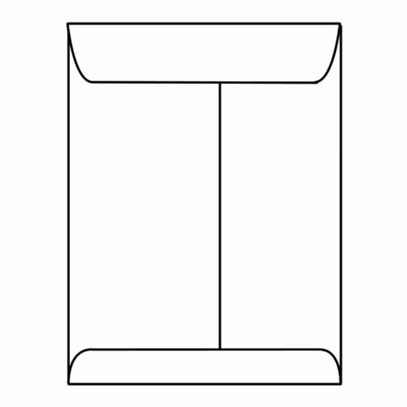 White 28# Center Seam Open End Catalog Envelopes, Box of 500 B580