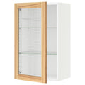 White Wall Cabinet with Glass Door N66944