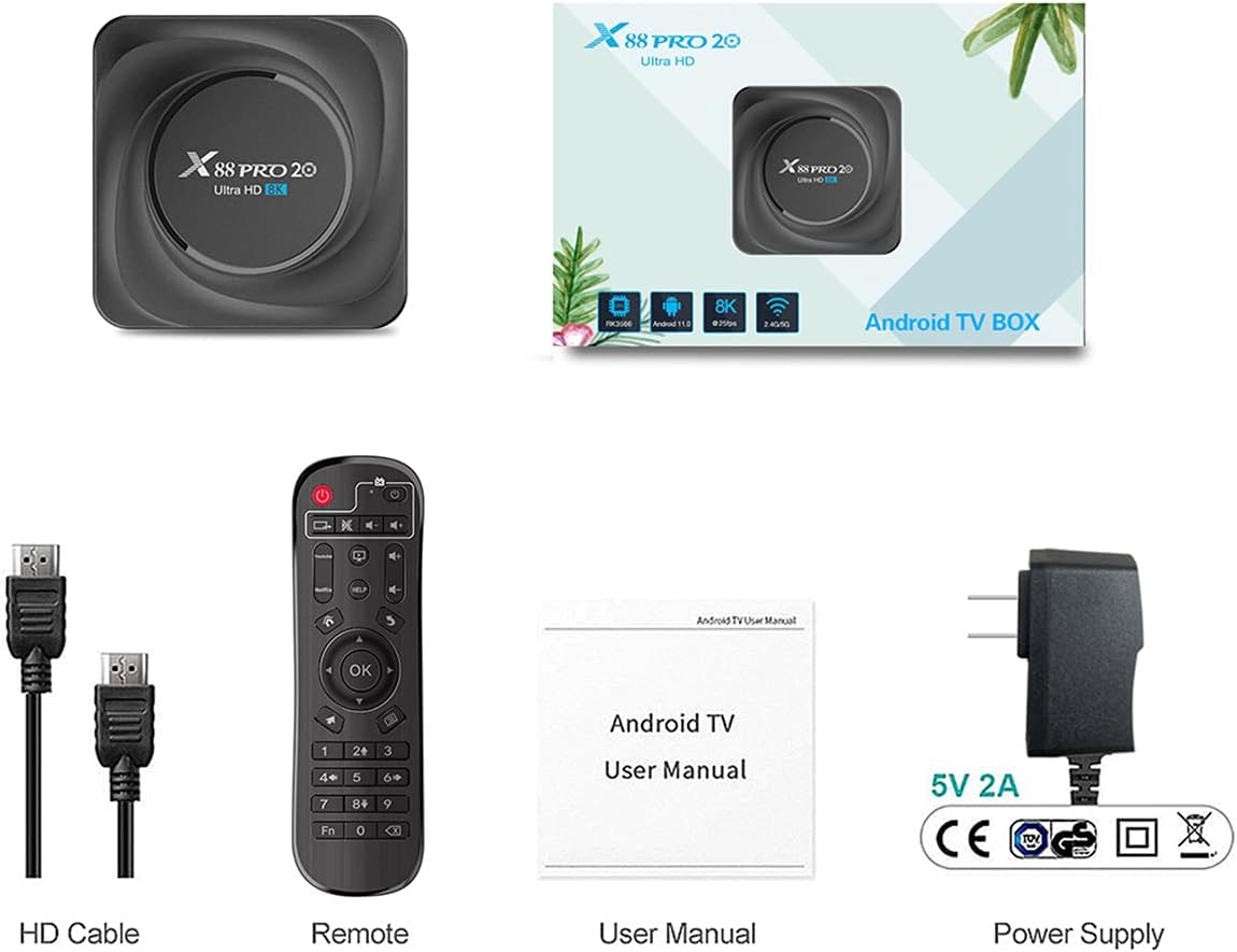 8K Android TV Box with 8GB RAM 64GB ROM F99348
