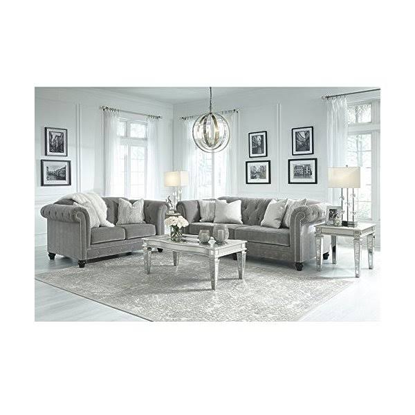 Silver Rectangular End Table J26480