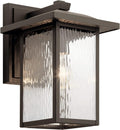 Olde Bronze Outdoor Wall Light with Clear Water Glass Y6912