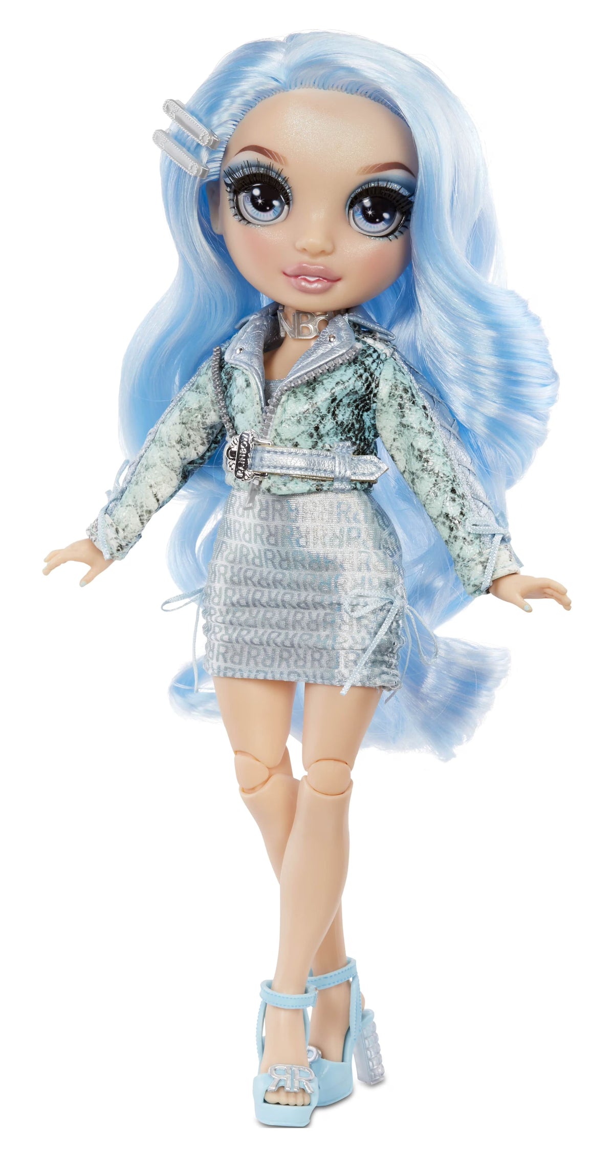 12 Pieces Light Blue Doll Playset H72254