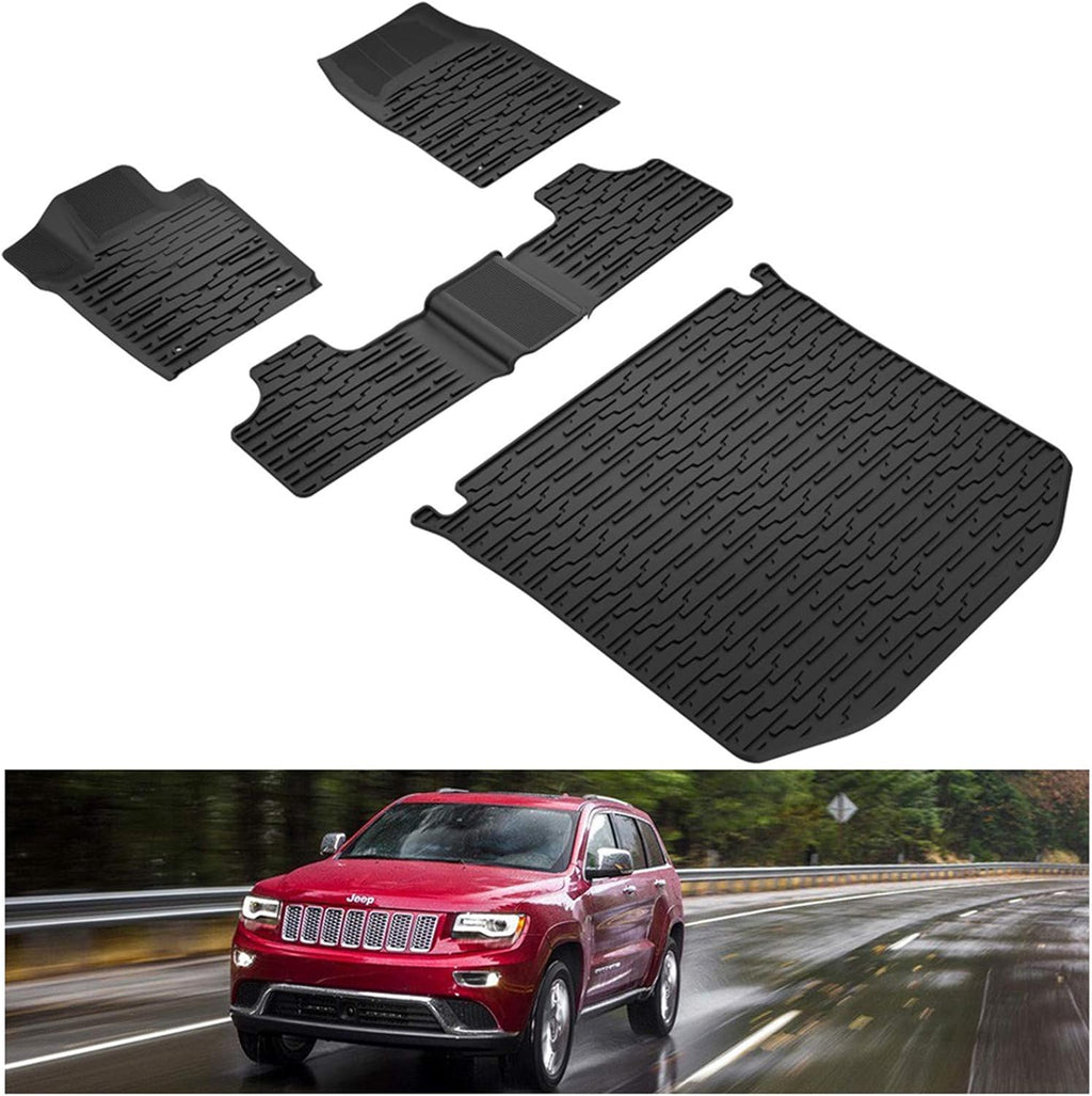 Black Rear Cargo Mat Liner Trunk Mats, 1 Pcs E946088