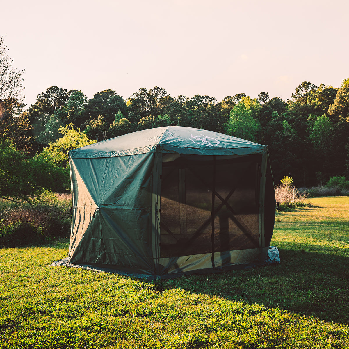 6-Sided Pop-Up Hub Screen Tent Alpine Green E7586