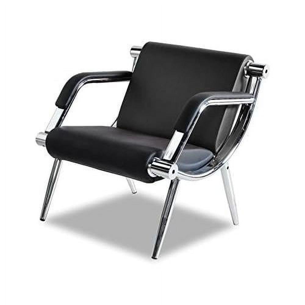 Black PU Leather Office Reception Chair P945