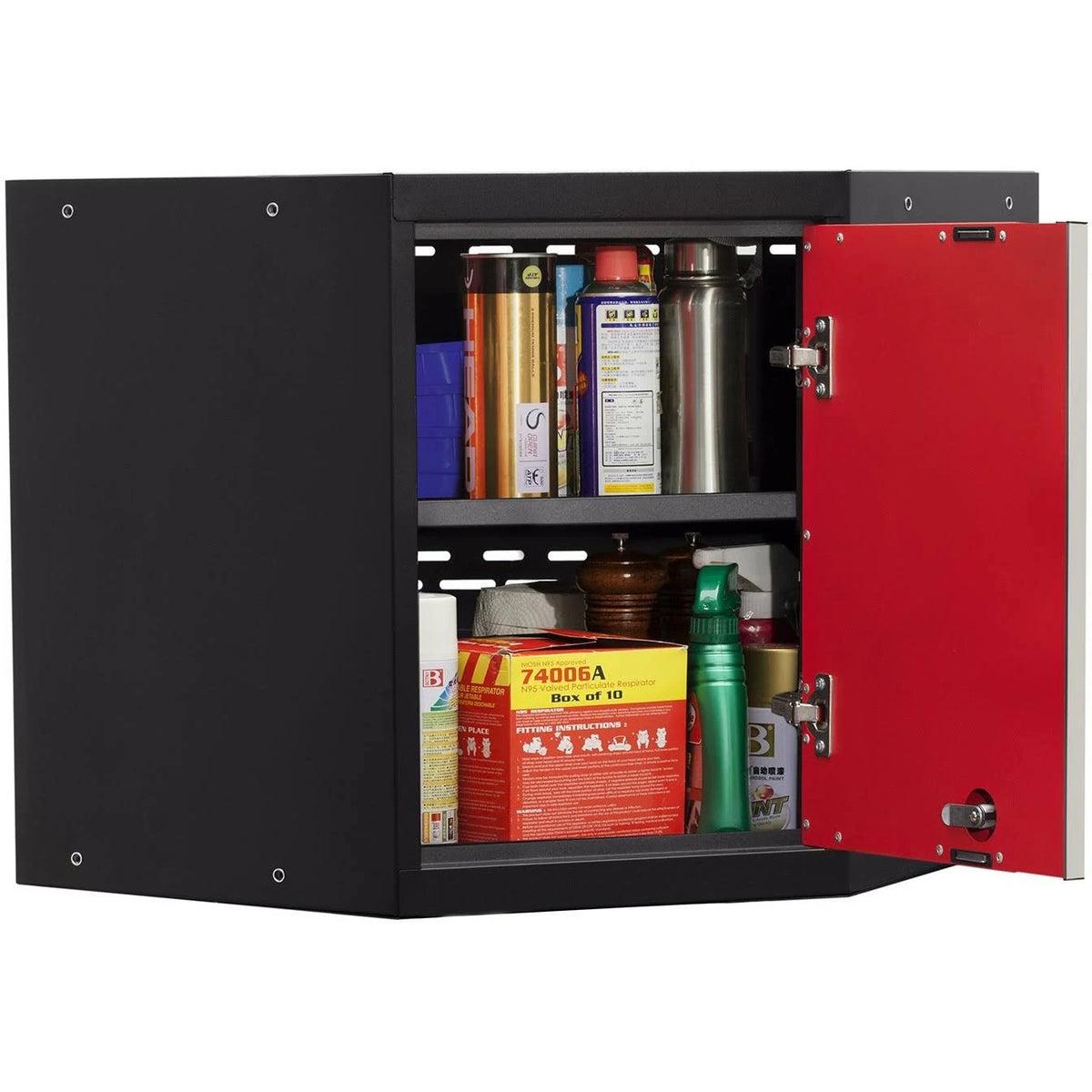Corner Wall Cabinet, White L862