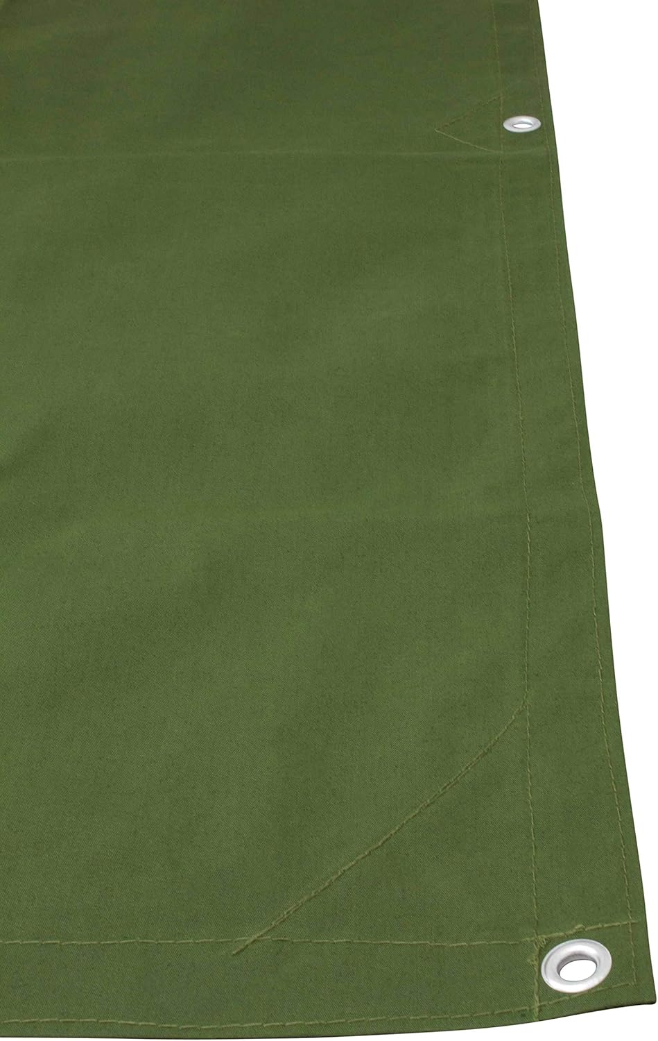 10' x 16' Green Canvas Tarp 12oz Pack of 2 W367