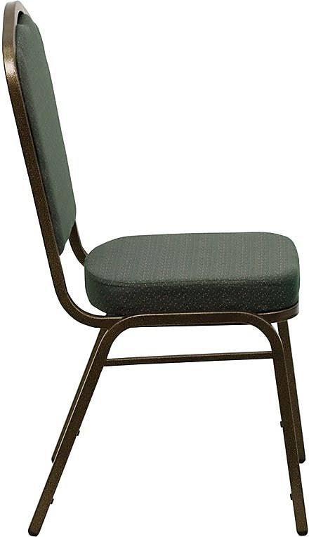 Green Fabric Banquet Chair, 10/Pack O844