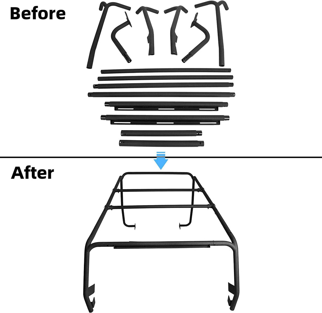 Heavy Duty Roof Rack Cargo System Textured Black D125627