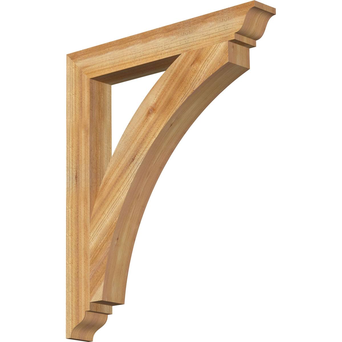 Western Red Cedar Thorton Traditional Rough Sawn Bracket L836