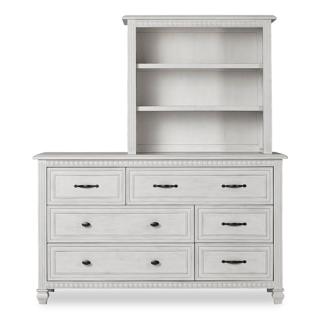 Antique Grey Mist Mini Hutch Bookcase D43192