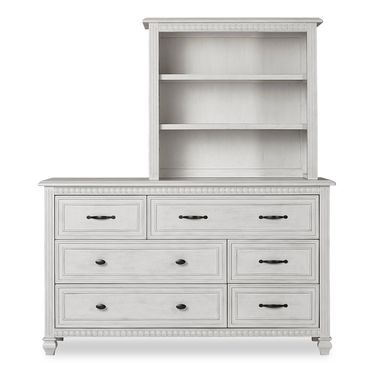 Antique Grey Mist Mini Hutch Bookcase D43192