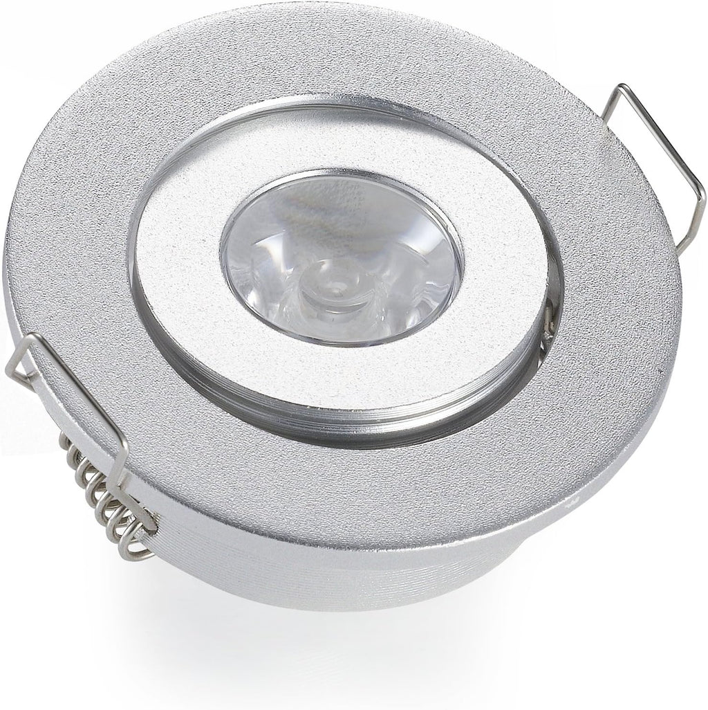 Pack of 10 3W Silver LED Downlight W429289