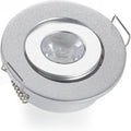 Pack of 10 3W Silver LED Downlight W429289