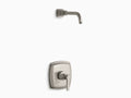 Vibrant Brushed Nickel Shower Valve Trim with Lever Handle H1317
